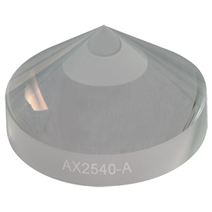 AX2540-A - 40.0°, 350 - 700 nm AR Coated UVFS, Ø1in (Ø25.4 mm) Axicon