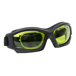 LG1C - レーザ保護メガネ、ライトグリーンレンズ、可視光線透過率：59%、ゴーグルタイプ