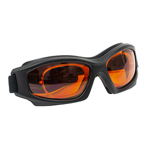 LG3C - レーザ保護メガネ、ライトオレンジレンズ、可視光透過率：48%、ゴーグルタイプ