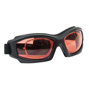 LG14C - レーザ保護メガネ、ピンクレンズ、可視光透過率：47%、ゴーグルタイプ