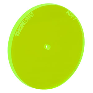 ADF7 - Fluorescent Alignment Disk, Ø1.5 mm Hole, Green