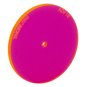 ADF10 - Fluorescent Alignment Disk, Ø1.5 mm Hole, Red