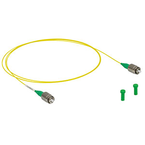 P3-630Y-FC-1 - Single Mode Patch Cable, 633 - 780 nm, FC/APC, Ø900 µm Jacket, 1 m Long