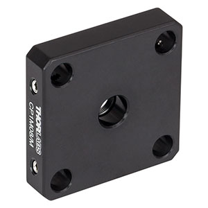 CP1M08/M - M8 x 0.5内ネジ付き30 mmケージプレート、M4タップ穴(ミリ規格)