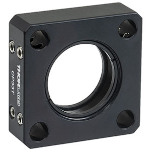 CP33T - SM1ネジ付き30 mmケージプレート、厚さ0.5インチ、固定リング2個付属、#8-32タップ穴(インチ規格)