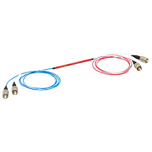 TT200R5F2B - 2x2 Multimode Coupler, Low OH, Ø200 µm Core, 0.39 NA, 50:50 Split, FC/PC