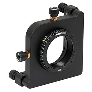 K6X2 - 6軸キネマティックマウント、Ø50 mm～Ø50.8 mm(Ø2インチ)光学素子用