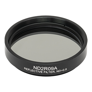 ND2R09A - Ø50 mm反射型NDフィルタ、SM2ネジ付きマウント、OD:0.9