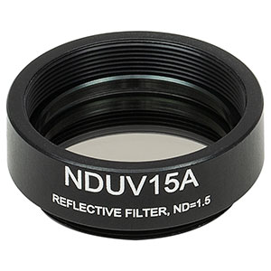 NDUV15A - SM1-Threaded Mount, Ø25 mm UVFS Reflective ND Filter, OD: 1.5
