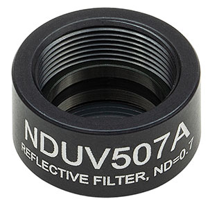 NDUV507A - SM05-Threaded Mount, Ø1/2in UVFS Reflective ND Filter, OD: 0.7