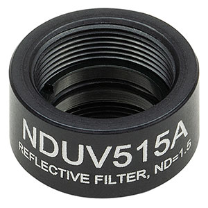 NDUV515A - SM05-Threaded Mount, Ø1/2in UVFS Reflective ND Filter, OD: 1.5