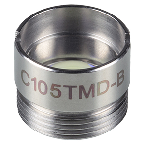 C105TMD-B - f = 5.5 mm, NA = 0.60, WD = 2.0 mm, Mounted Aspheric Lens, ARC: 600 - 1050 nm