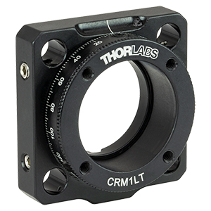 CRM1LT - ケージ回転マウント、Ø25.0 mm～Ø25.4 mm(Ø1インチ)光学素子用、2重穴、止めネジ付き、#8-32タップ穴(インチ規格)