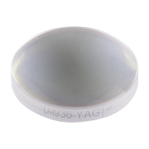 LA4936-YAG - f = 30 mm, Ø1/2in UVFS Plano-Convex Lens, 532/1064 nm V-Coat