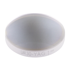 LA4130-YAG - f = 40 mm, Ø1/2in UVFS Plano-Convex Lens, 532/1064 nm V-Coat