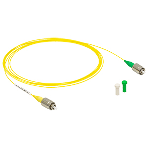 P5-SMF28Y-FC-2 - Single Mode Patch Cable, 1260 - 1625 nm, FC/PC to FC/APC, Ø900 µm Jacket, 2 m Long