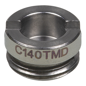 C140TMD - f = 1.5 mm, NA = 0.58, WD  = 0.8 mm, DW = 780 nm, Mounted Aspheric Lens, Uncoated