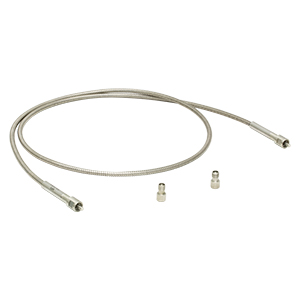 MFV1L1 - Ø100 µm, 0.26 NA InF<sub>3</sub> Multimode Patch Cable, SMA905, 1 m Long, Vacuum Compatible