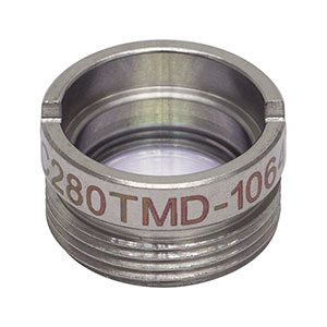 C280TMD-1064 - f = 18.4 mm, NA = 0.15, WD = 15.6 mm, Mounted Aspheric Lens, ARC: 1064 nm