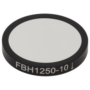 FBH1250-10 - Hard-Coated Bandpass Filter, Ø25 mm, CWL = 1250 nm, FWHM = 10 nm