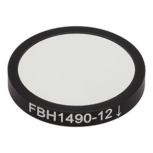 FBH1490-12 - Hard-Coated Bandpass Filter, Ø25 mm, CWL = 1490 nm, FWHM = 12 nm