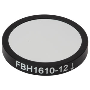 FBH1610-12 - Hard-Coated Bandpass Filter, Ø25 mm, CWL = 1610 nm, FWHM = 12 nm