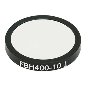 FBH400-10 - Hard-Coated Bandpass Filter, Ø25 mm, CWL = 400 nm, FWHM = 10 nm