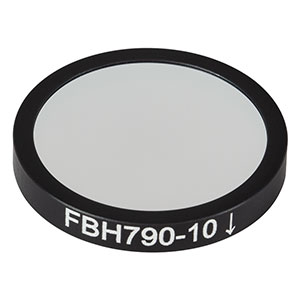 FBH790-10 - Hard-Coated Bandpass Filter, Ø25 mm, CWL = 790 nm, FWHM = 10 nm