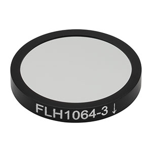 FLH1064-3 - Hard-Coated Bandpass Filter, Ø25 mm, CWL = 1064 nm, FWHM = 3 nm