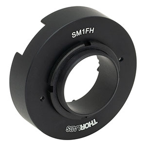 SM1FH - SM1ネジ付きアダプタ、25 mm～25.4 mm正方形フィルタ用