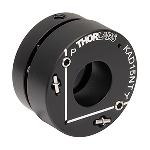 KAD15NT - Ø38.1 mm(Ø1.5インチ)キネマティックピッチ・ヨーアダプタ、Ø15 mm円筒形部品用