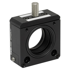 CFH2R/M - 30 mmケージシステム用フィルターホルダ、Ø25 mm～Ø25.4 mm光学素子用、プレート＆ホルダ付属、M4タップ穴(ミリ規格)