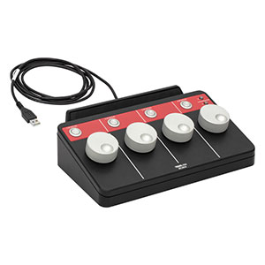 MCMK4 - 4軸USB HIDジョイスティック、RGB LED付き