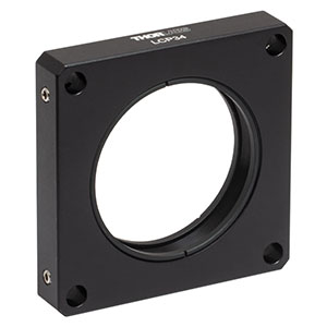 LCP34 - 60 mmケージプレート、SM2ネジ付き、厚さ0.5インチ、#8-32タップ穴、固定リングSM2RR 2個付属(インチ規格)
