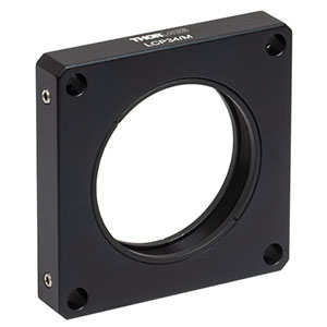 LCP34/M - 60 mmケージプレート、SM2ネジ付き、厚さ12.7 mm、M4タップ穴、固定リングSM2RR 2個付属(ミリ規格)