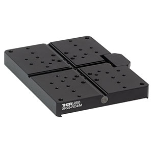 XR25-RC4/M - 溝付きレールキャリア、幅75.7 mmアリ溝付きステージ用、#4-40、M3 x 0.5、M4 x 0.7タップ穴(ミリ規格)