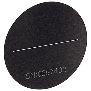 S50ULK - Ø12.7 mm(Ø1/2インチ)マウント無し光学スリット、スリット幅50 ± 3 µm、スリット長10 mm