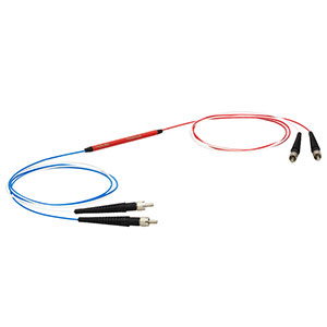 TT600R3S2B - 2x2 Multimode Fiber Optic Coupler, Low OH, Ø600 µm Core, 0.39 NA, 75:25 Split, SMA905