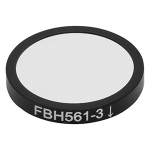 FBH561-3 - Hard-Coated Bandpass Filter, Ø25 mm, CWL = 561 nm, FWHM = 3 nm