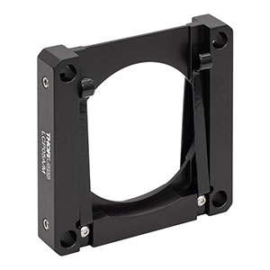 LCP05A/M - 50 mm～50.8 mm角フィルタ(厚さ4 mm以下)用マウント、60 mmケージシステム対応、M4タップ穴(ミリ規格)