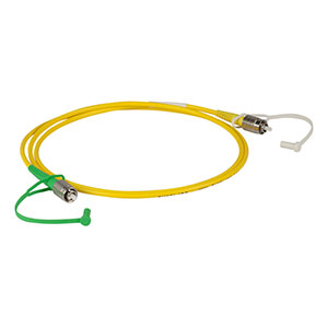 P5-S405-FC-2 - Single Mode Patch Cable with Pure Silica Core Fiber, 400 - 680 nm, FC/PC to FC/APC, Ø3 mm Jacket, 2 m Long