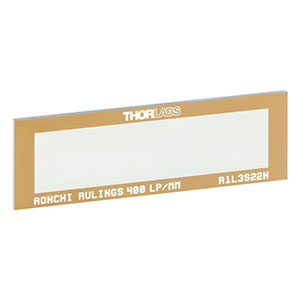 R1L3S22N - ロンキールーリングテストターゲット、76.2 mm x 25.4 mm、400 lp/mm