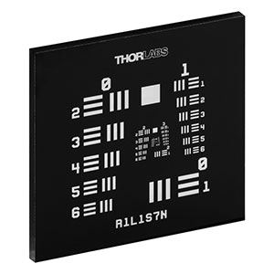 R1L1S7N - USAF 1951ネガテストターゲット、グループ0～7、25.4 mm x 25.4 mm