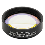 Ø2" Mounted N-BK7 Plano-Convex Lenses (AR Coating: 1050 - 1700 nm)
