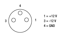 Pinout for PDA Power Connector