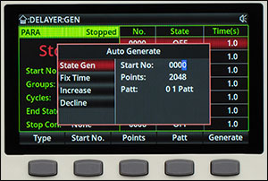 BPS330 Delayer Template Screen