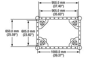 Diagram details SD rail dimensions