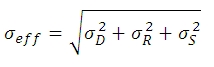 Total noise equation 1