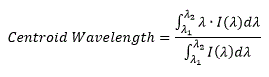 Centroid Wavelength of an LED