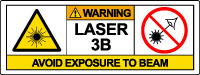 Class 3B Laser Sticker